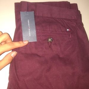 Tommy Hilfiger Maroon Slacks